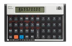 HP 12c calculatrice Bureau Calculatrice financière Aluminium, Noir 