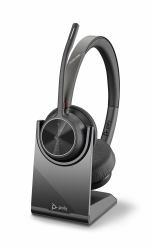 HP Poly Poly Voyager 4320 UC Casque Sans fil Arceau Bureau/Centre d'appels USB Type-C Bluetooth Socle de chargement Noir 