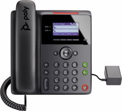HP Poly Téléphone IP Poly Edge B20 compatible PoE 