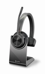 HP Poly Micro-casque monaural Poly Voyager 4310 UC + adaptateur USB-A BT700 + base de chargement 