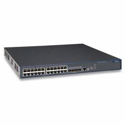 HPE BladeSystem 4800-24G-PoE Géré L3 Connexion Ethernet, supportant l'alimentation via ce port [PoE] 2U Noir 