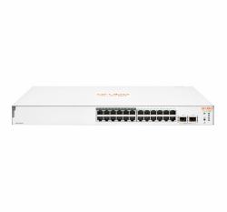HPE Aruba Networking Aruba Instant On 1830 24G 12p Class4 PoE 2SFP 195W Géré L2 Gigabit Ethernet [10/100/1000] Connexion Ethernet, supportant l'alimentation via ce port [PoE] 1U 