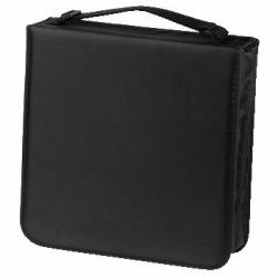 Hama CD Wallet Nylon 208, black 208 disques Noir 