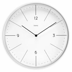 Hama Sardinia Horloge à quartz Cercle Gris, Blanc 
