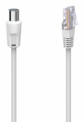Hama 00205032 câble coaxial 2,5 m RJ-45 Blanc 