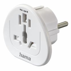 Hama 00223455 adaptateur prise d'alimentation Universel Blanc 
