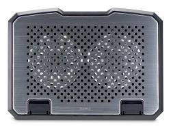 Hama Aluminium système de refroidissement pour ordinateurs portables 39,6 cm [15.6"] Noir 