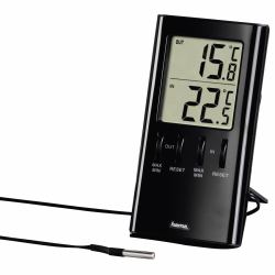 Hama T-350 Thermomètre électrique Intérieure Noir 