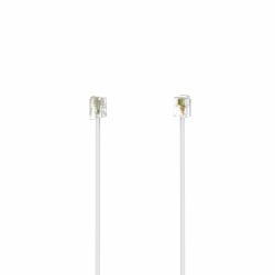 Hama 00201133 câble de téléphone 3 m Blanc 