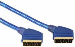 Hama 00029654 Câble SCART 1,5 m SCART [21-pin] Bleu 