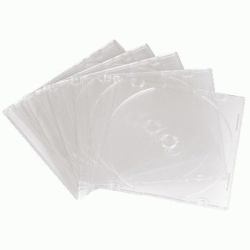 Hama CD Slim Empty Box, pack 10, transparent 1 disques 