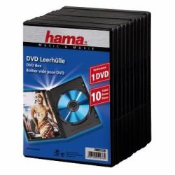 Hama 00051276 étui disque optique Boîtier double 1 disques Noir 