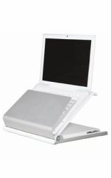 Humanscale L6 Support de livres Support pour ordinateur portable et tablette Argent, Blanc 