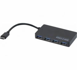 Hypertec 021308-HY hub & concentrateur USB 3.2 Gen 1 [3.1 Gen 1] Type-C 5000 Mbit/s Noir 
