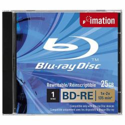 Imation BD-RE SL, 1x-2x, 25GB, Jewelcase 25 Go 1 pièce[s] 