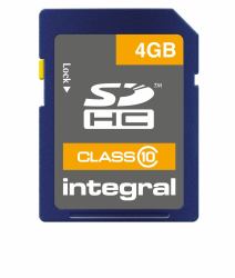 Integral INSDH4G10V1 mémoire flash 4 Go SD UHS-I 