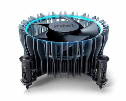 Intel Laminar RM1 Processeur Refroidisseur d'air Noir, Bleu 