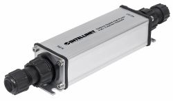 Intellinet Répéteur-extenseur PoE+ Gigabit extérieur haute puissance, IEEE 802.3at/af, portée jusqu’à 100 m, métal, IP65, Alimentation par Ethernet, Power Over Ethernet, garantie de 3 ans 
