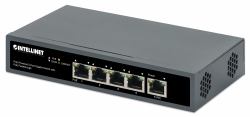 Intellinet 561808-UK commutateur réseau Gigabit Ethernet [10/100/1000] Connexion Ethernet, supportant l'alimentation via ce port [PoE] Noir 
