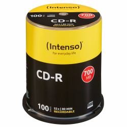 Intenso CD-R 700MB 700 Mo 52x 100 pièce[s] 