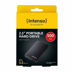 Intenso 6021530 disque dur externe 500 Go 5400 tr/min 2.5" USB Type-A 3.2 Gen 1 [3.1 Gen 1] Noir 