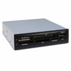 Inter-Tech CI-02 lecteur de carte mémoire USB 2.0 Interne Noir 