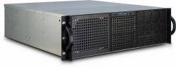 Inter-Tech 3U-30248 Rack Noir, Acier inoxydable 