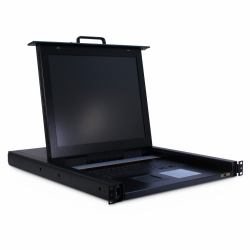 Inter-Tech KVM-1708 support d'ordinateurs 43,2 cm [17"] 1280 x 1024 pixels Acier Noir 