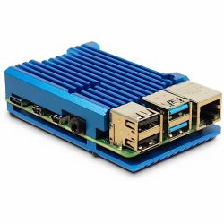 Inter-Tech 88887360 accessoire pour carte de développent Étui Bleu 