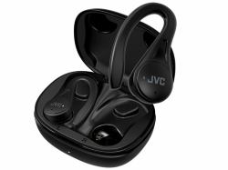 JVC HA-EC25T Casque True Wireless Stereo [TWS] Crochets auriculaires, Ecouteurs Appels/Musique Bluetooth Noir 