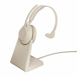 Jabra Evolve2 65 Casque Sans fil Arceau Bureau/Centre d'appels USB Type-A Bluetooth Socle de chargement 
