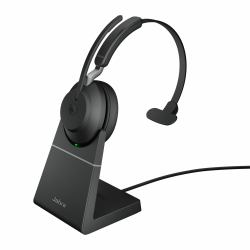 Jabra Evolve2 65 Casque Sans fil Arceau Bureau/Centre d'appels USB Type-A Bluetooth Socle de chargement Noir 