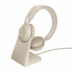 Jabra Evolve2 65 Casque Sans fil Arceau Bureau/Centre d'appels USB Type-A Bluetooth Socle de chargement 