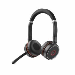 Jabra Evolve 75 Casque Sans fil Arceau Bureau/Centre d'appels Micro-USB Bluetooth Noir, Rouge 