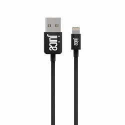 Juice JUI-CABLE-LIGHT-2M-RND-BLK câble Lightning Noir 