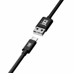 Juice JUI-CABLE-TYPEC-1M-RND-ECO-BLK câble USB USB C USB A Noir 