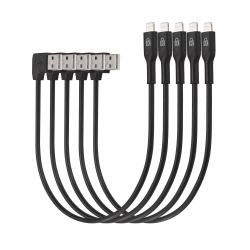 Kensington Câbles d'alimentation et de synchronisation pour tablettes, Lightning vers USB – Pack de 5 