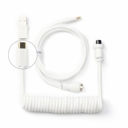 Keychron Coiled Aviator câble USB 1,36 m USB C 2 x USB C Blanc 