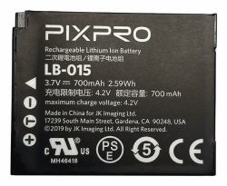 Kodak LB015 batterie de caméra/caméscope Lithium-Ion [Li-Ion] 700 mAh 