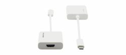Kramer Electronics ADC-U31C/HF câble vidéo et adaptateur 0,17 m USB Type-C HDMI Type A [Standard] Blanc 