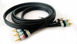 Kramer Electronics 3 RCA, 10.7m composante [YPbPr] câble vidéo 10,7 m Noir 