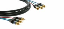 Kramer Electronics Component Cable 1.8m composante [YPbPr] câble vidéo 1,8 m 3 x RCA Noir 