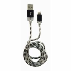 LC-Power LC-C-USB-LIGHTNING-1M-8 câble Lightning Noir, Argent 