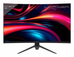 LC-Power LC-M32QC écran plat de PC 80 cm [31.5"] 2560 x 1440 pixels Quad HD LCD Noir, Rouge 