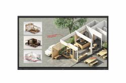 LG CreateBoard Standard tableau blanc interactif 2,18 m [86"] 3840 x 2160 pixels Écran tactile Noir 