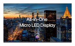 LG Magnit Écran plat de signalisation numérique 3,45 m [136"] LED Wifi 500 cd/m² 2K Noir Intégré dans le processeur WebOS 