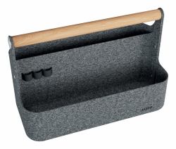 Leitz 61980089 Boîte de rangement Rectangulaire Feutrine, Polyester recyclé, Hêtre Gris 