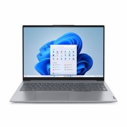 Lenovo ThinkBook 16 G7 ARP AMD Ryzen™ 5 7535HS Ordinateur portable 40,6 cm [16"] WUXGA 16 Go DDR5-SDRAM 256 Go SSD Wi-Fi 6E [802.11ax] Windows 11 Pro Anglais britannique Gris  - Version UK