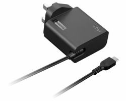 Lenovo 65W USB-C Wall Adapter UK adaptateur de puissance & onduleur Intérieure Noir 