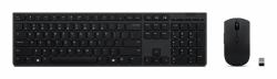 Lenovo 4X31K03945 clavier Souris incluse Bureau RF sans fil + Bluetooth Allemand Gris 